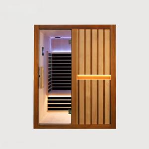 Salle de sauna en bois massif de pruche luxueuse et moderne pour 2 à 4 personnes avec chauffage infrarouge pour utilisation en <span class=keywords><strong>appartement</strong></span>, <span class=keywords><strong>achat</strong></span> en gros - Product Image 5