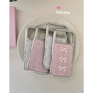 เคสโทรศัพท์ลายดอกไม้หวานละมุนแบบ 3 มิติ พร้อมโบว์และกาวหยด น่ารัก ป้องกันได้ดี สำหรับ iPhone 17 Pro Max 16 15 14 สำหรับสาวๆ - Product Image 3