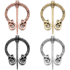 Peniti Jubah, Peniti Syal, Peniti Selendang, Peniti Gesper, Bros Penannular, Bros Viking, Bros Viking Vintage, Bros Viking Berlapis Paduan, Hadiah Promosi - Product Image 2