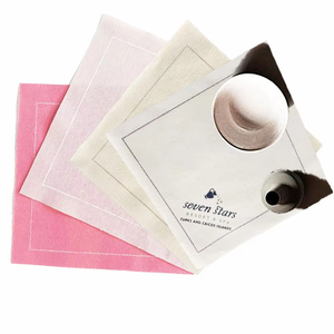 Posavasos de algodón cuadrado tejido monocromático de individualidad simple Fácil de llevar y arrancar Desechable impreso - Product Image 2