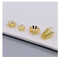 Plateau à fleurs ajouré en fer de style antique, accessoires pour épingles à cheveux DIY, capuchon et pièce florale en filigrane pour artisanat DIY