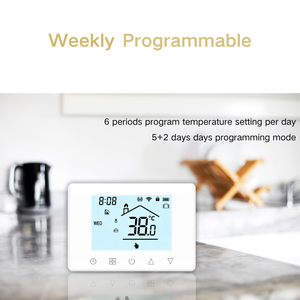 <span class=keywords><strong>Thermostat</strong></span> régulateur de température ambiante sans fil RF pour <span class=keywords><strong>chaudière</strong></span> à <span class=keywords><strong>gaz</strong></span> domestique <span class=keywords><strong>Thermostat</strong></span> de chauffage avec <span class=keywords><strong>thermostat</strong></span> vocal Tuya WIFI Alexa - Product Image 6