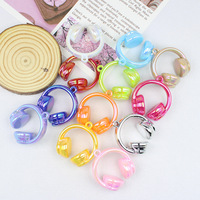 Perles acryliques en vrac couleur crème bonbon, forme écouteur, accessoires DIY faits à la main pour la fabrication de bijoux, avec trou de suspension – Meilleures ventes