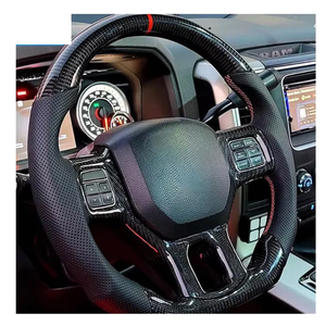 Volante de luz de cambio apto para <span class=keywords><strong>Dodge</strong></span> Charger Challenger <span class=keywords><strong>SRT</strong></span> 2016 2017 2018 2019 volante de fibra de carbono - Product Image 5