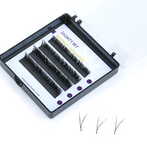 رموش عين من Jaunty, رموش ثلاثية الأبعاد من Jaunty <span class=keywords><strong>Sky</strong></span>/4D/5D بمروحة مسبقة الصنع للبيع عالية الجودة بملصق خاص أطقم رموش ملونة تمديد الرموش - Product Image 2