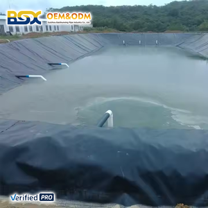 แผ่นปูบ่อปลา กุ้ง ขนาด 0.75 มม. 1.0 มม. ผลิตจาก HDPE ป้องกันรังสียูวี สีดำ สำหรับบ่อเลี้ยงปลา บ่อเก็บน้ำ แบบม้วน - Product Image 3