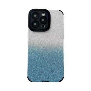 Nouvelle coque de téléphone en cuir pailleté pour iPhone 16 Pro Max, antichoc pour iPhone 15/14/13, coque souple antidérapante pour iPhone 11/12 - Product Image 6
