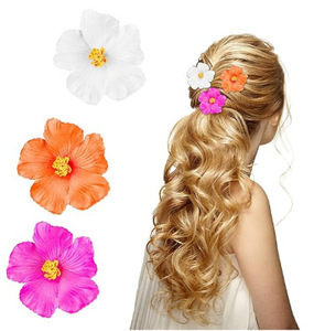Flores Artificiales de Hibisco de EVA de 9 cm, Directo de Fábrica, Flores Hawaianas, Accesorios para el Cabello, Horquillas con Flores Secas - Product Image 2