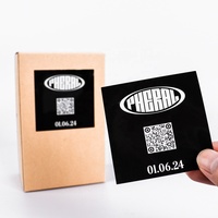 Etiqueta Adhesiva de Vinilo Impresa Personalizada, Etiqueta de Código QR y Código de Barras Impermeable con Forma Personalizada para Manualidades y Velas