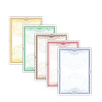 Papier pour certificat d'honneur coloré A4 B5 A5, impression personnalisable, diverses couleurs, industrie chinoise