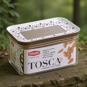 Barattolo <b>plastica</b> (700ml) TOSCA Tortora 55550 - Product Image 3
