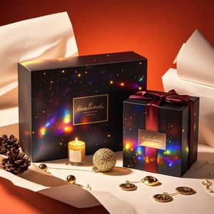 Venta caliente logotipo personalizado ecológico de lujo negro tapa extraíble estilo vela embalaje tapa y Base caja de regalo rígida <span class=keywords><strong>para</strong></span> velas - Product Image 3