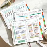 Agenda annuel 2027 en anglais, carnet de notes professionnel, carnet de planification quotidienne