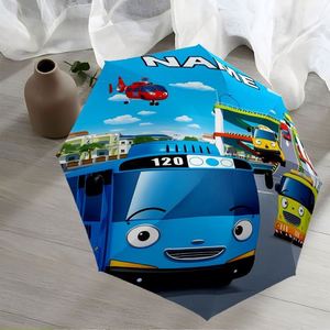 1 Parapluie Pliant Personnalisé avec Nom de Bus Dessin Animé, Sans MOQ, Cadeau Véhicule Personnalisé, Impression UV, Commande Unique, Ombrello Personnalisato - Product Image 4