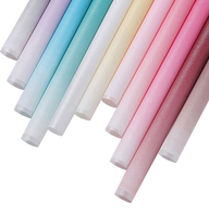 Papier d'emballage pour bouquet, papier d'emballage pour fleurs de couleur dégradée, populaire et esthétique, imperméable, pour l'emballage de cadeaux floraux quotidiens