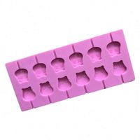 Moule en silicone à 12 cavités en forme de fleur pour bonbons et glaces, facile à démouler pour la décoration de pâtisseries