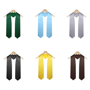 Étole de graduation en satin multicolore bon marché pour enfants, petit MOQ, étoles pour la maternelle et l'école maternelle - Product Image 1