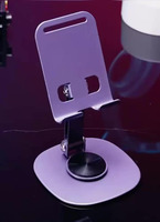 Support de téléphone portable universel portable 2026 avec béquille, support antidérapant pour bureau, conception métallique flexible