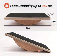 Planche d'équilibre en bois personnalisée planche oscillante professionnelle pour adultes planche d'équilibre antidérapante 350LBS artisanat en bois