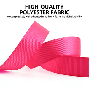 Cinta <span class=keywords><strong>de</strong></span> grogrén <span class=keywords><strong>de</strong></span> una sola cara <span class=keywords><strong>de</strong></span> poliéster 100% hecha a mano <span class=keywords><strong>de</strong></span> 2.5cm y 4cm, rollo <span class=keywords><strong>de</strong></span> 100 yardas para decoración <span class=keywords><strong>de</strong></span> prendas y regalos - Product Image 2