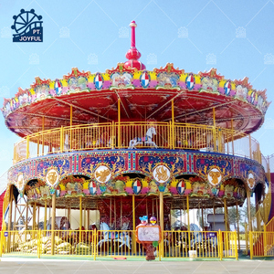 Fairground konumlar eğlence sürmek eğlence parkı ekipmanları 88 koltuklar açık çift katmanlı lüks atlı karınca atı - Product Image 2