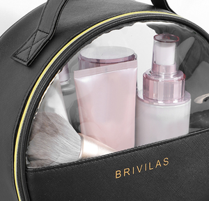 Bolsa para cosméticos redonda de pvc, novidade de 2022, portátil, grande capacidade de armazenamento, organizador para maquiagem, bolsa redonda rosa para viagem - Product Image 6