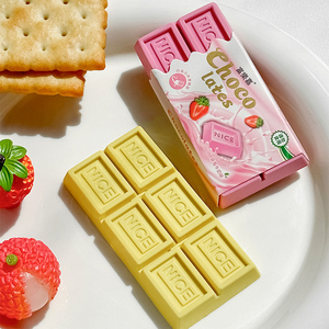 Borrador con Forma <span class=keywords><strong>de</strong></span> Helado <span class=keywords><strong>de</strong></span> Frutas, Novedad a Precio <span class=keywords><strong>de</strong></span> Fábrica, Borrador Cuadrado para Material Escolar, Oficina, Regalo para Intercambio <span class=keywords><strong>en</strong></span> el Aula - Product Image 2