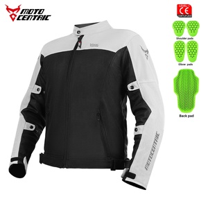 Veste de moto pour homme MOTOCENTRIC, été, maille douce, équipement de protection certifié CE, respirante, réfléchissante, tenue de moto et de cyclisme - Product Image 1