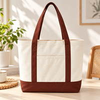 Sac fourre-tout en toile personnalisé avec logo d'usine, avec poche, grande capacité, réutilisable, sac à bandoulière pour le shopping