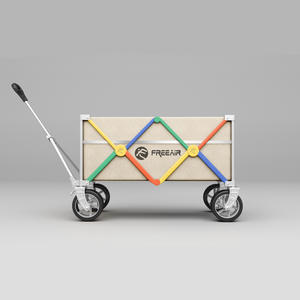 Chariot de camping pliable à quatre roues en métal Freeair, multi-couleurs, capacité de charge de 300 Jin, portable et personnalisable - Product Image 4