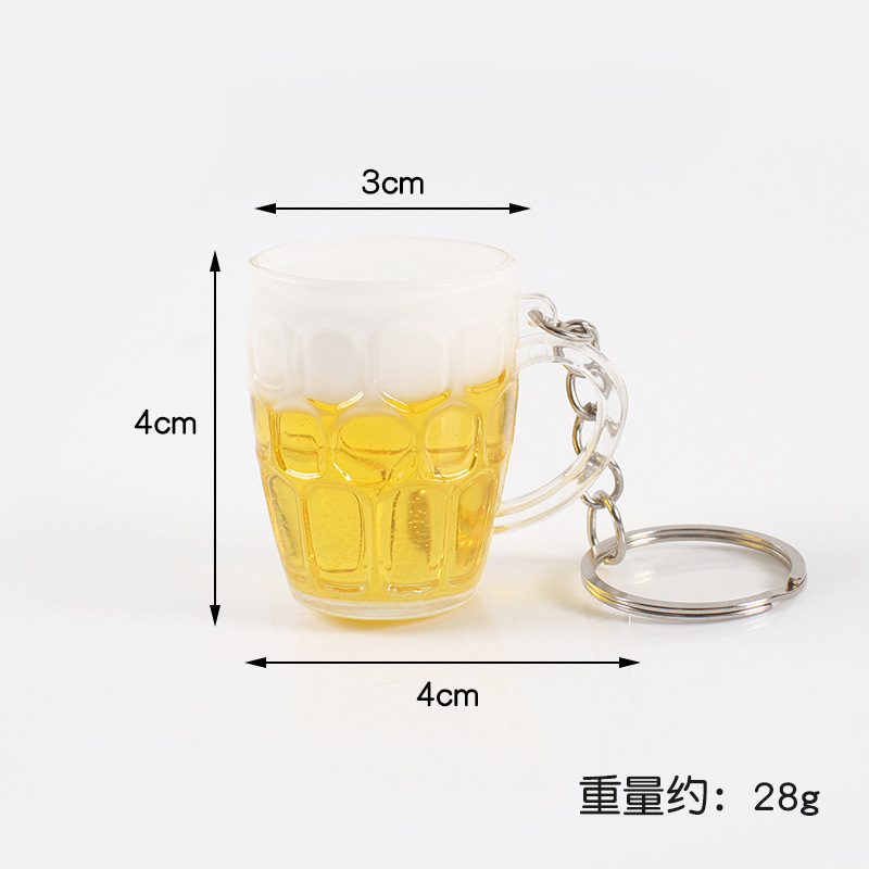 Porte-clés verre à bière