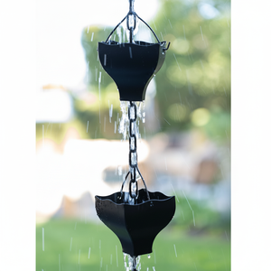 Cadena de Lluvia Decorativa Premium para Jardín, Techo y Canaletas, Cadena de Flujo de Agua para un Drenaje Elegante - Product Image 1