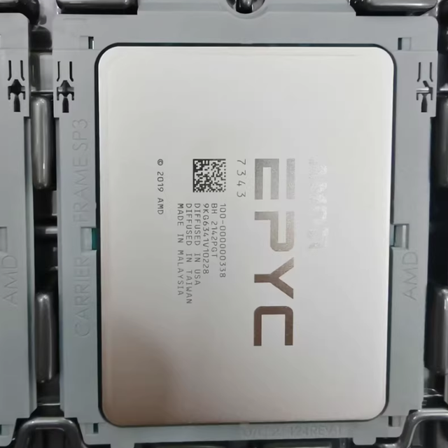 For for 7343 CPU Official Version 16 Cores and 32 Threads Server-grade Unlocked Boxed Retail FM1 Socket