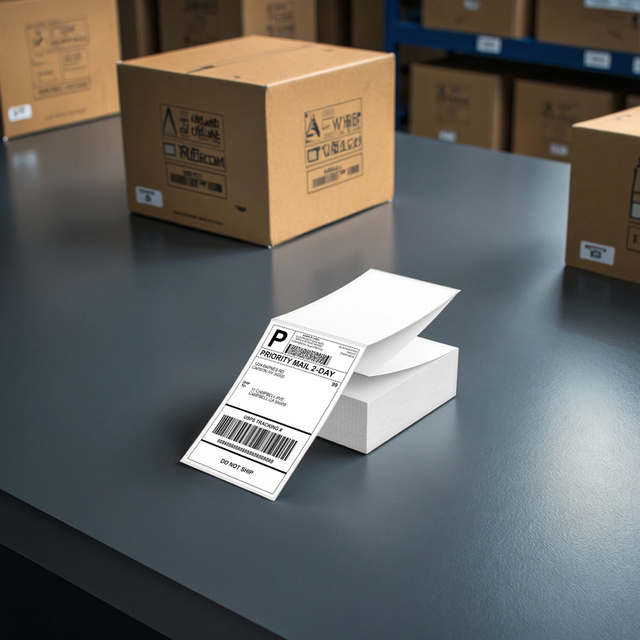 500 Labels/Stack 4x6 Thermal Shipping Label  Thermal Labels Printer Stickers Logistic Mark Shipping Labels for Warehouse