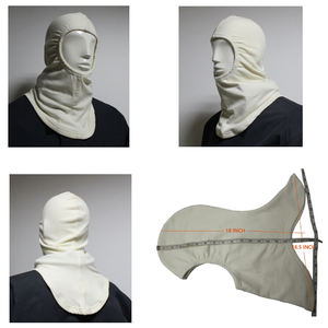 Cagoule ignifuge en aramide NFPA2112 EN11612 pour électriciens, pompiers, et travailleurs pétroliers/gaziers, <span class=keywords><strong>protection</strong></span> contre la chaleur et la fumée - Product Image 4