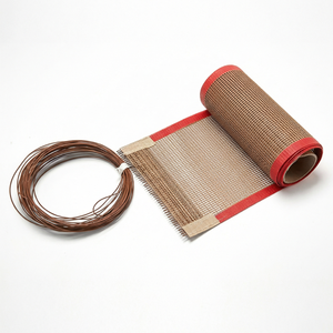 Aangepaste Fabrieksprijs 2*2.5Mm 4*4Mm Rastergrootte Ptfe Food Grade Ptfe Open Mesh Glasvezel Riem Met Bull Neusverbinding - Product Image 2