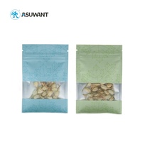 Sac d'emballage alimentaire en plastique refermable pour cacahuètes / Sachet pour noix / Sachet pour noix avec fenêtre transparente