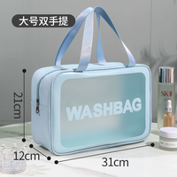 Sac de toilette étanche à séparation sec/humide, grande capacité, portable, pour voyage d'affaires, natation et douche