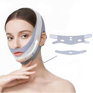 حزام تنحيف الوجه بدون ألم، شريط تشكيل الوجه على شكل V، ضمادة رفع الوجه، ملصق إزالة التجاعيد، حزام رفع الذقن على شكل V - Product Image 4