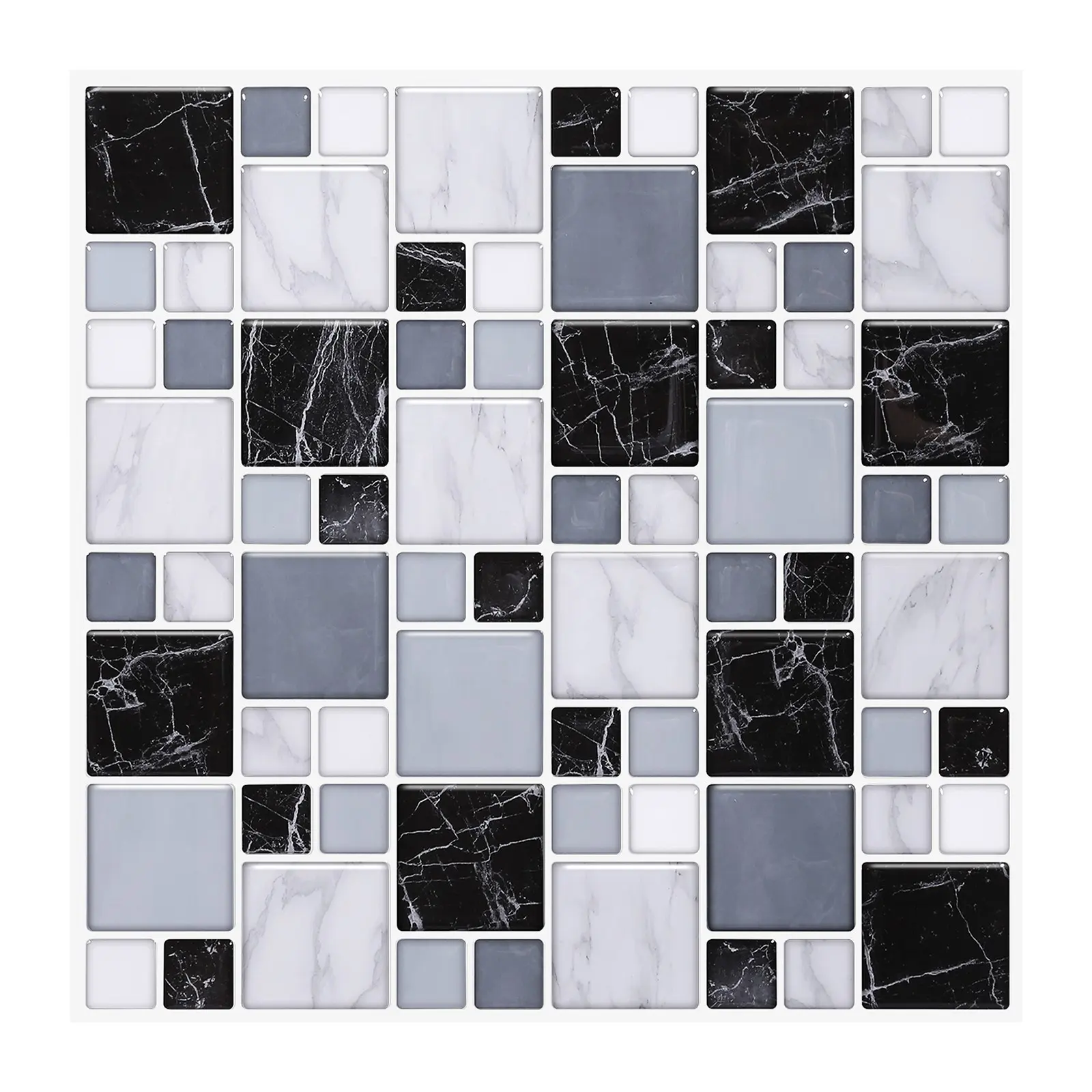 Micro Crystal Porcelain Marble Design Maple Leaf Sticker Living Metro Nero Wall Tile
