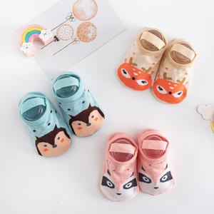 Algodão Primavera e Verão Bebê Aprendizagem Meias Definir Sapatos e Meias Dos Desenhos Animados das Crianças Dot Glue Anti-skid <span class=keywords><strong>Baby</strong></span> Strap Floor Socks - Product Image 2