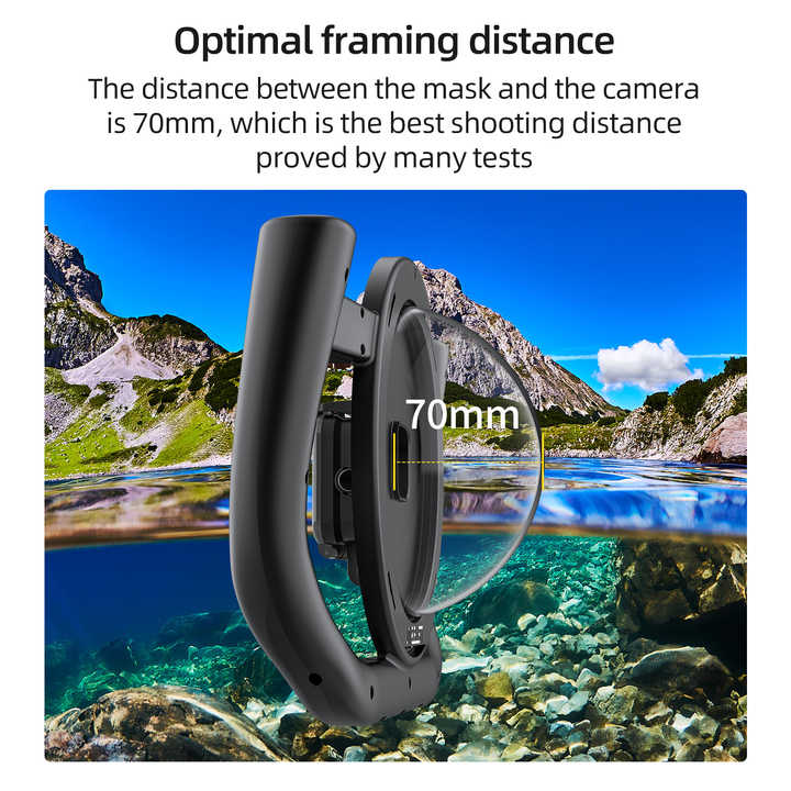 GoPro Hero/9/10ドームポート用のTelesin30mダイビングリグ 