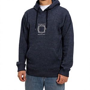 Sudadera con Capucha para Hombre, Color Verde Oliva, Corte Regular, Tejido de Punto, Color Sólido, Informal, 100% Algodón, Anti-Pilling, con Bolsillo, para Invierno - Product Image 6