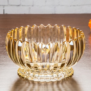 Juego de <span class=keywords><strong>Vajilla</strong></span> Más Vendido, <span class=keywords><strong>Color</strong></span> Ámbar Decorativo, Cristal de <span class=keywords><strong>Color</strong></span>, Tazón para Fruta y Ensalada - Product Image 4