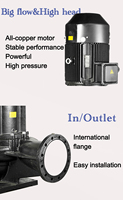 Pompa Booster Listrik Vertikal Multistage Stainless Steel, Pemasangan Mudah, Tekanan Tinggi, Bersertifikasi ISO9001 untuk Rumah