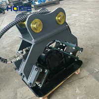 Compacteur vibrant hydraulique monté sur mini-excavatrice pour le compactage des sols et les travaux routiers