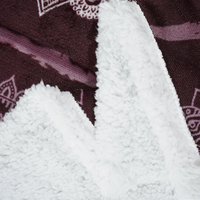 Couverture en polaire Sherpa en flanelle imprimée au design unique de luxe pour la maison