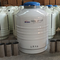 Réservoir de liquide d'azote liquide pour cellules d'embryons congelés, conteneur de liquide d'azote liquide, bidon de liquide d'azote liquide de 47 kg pour la biotechnologie
