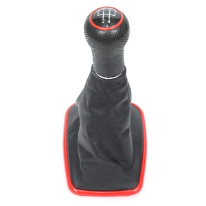 GOLF4 JETTA BORA98-04用DongJieBuleレザーカーギアシフトノブカバー - Product Image 1