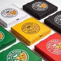 Boîte à pizza doublée de papier aluminium, fabrication OEM, impression personnalisée, emballage de qualité pour les restaurants à emporter et la livraison de nourriture
